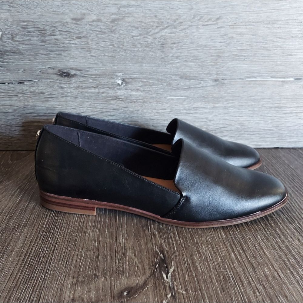 EUC Chaps Black Slip-on Loafer Shoe 7.5